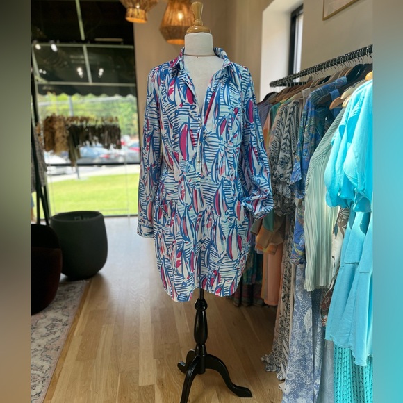 Lilly Pulitzer Red Right Return dress Sanibel RRR XL - Picture 3 of 10